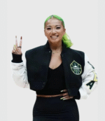 Kayce Kirihara WNBA Seattle Storm Team Cropped Jacket 3