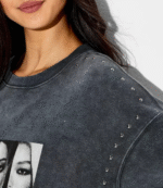 Kuromi x Katseye Black Sweatshirt 4