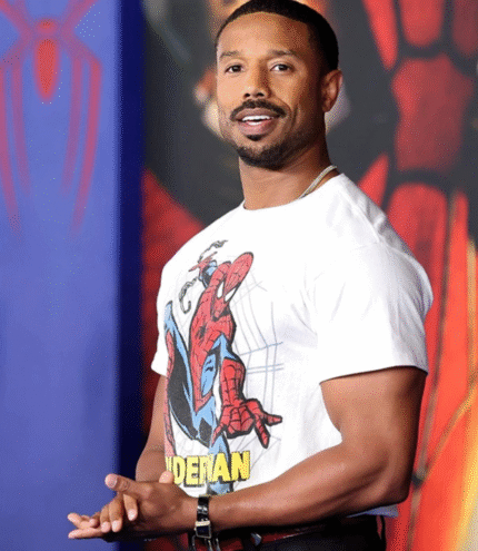 Michael B Jordan Spider-Man Premiere T-Shirt 3