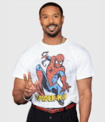 Michael B Jordan Spider-Man Premiere T-Shirt 5