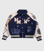 Mickey Mouse Wolves Club Rudy Navy Letterman Jacket 3