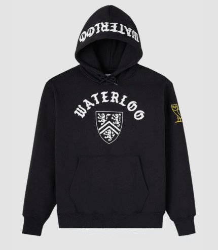 OVO University of Waterloo Black Hoodie 1