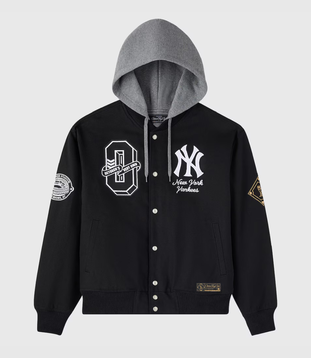 OVO x MLB 2026 New York Yankees Bomber Jacket 1 OVO x MLB 2026 New York Yankees Bomber Jacket 1