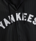 OVO x MLB Black Jersey Button-Up Hoodie 3