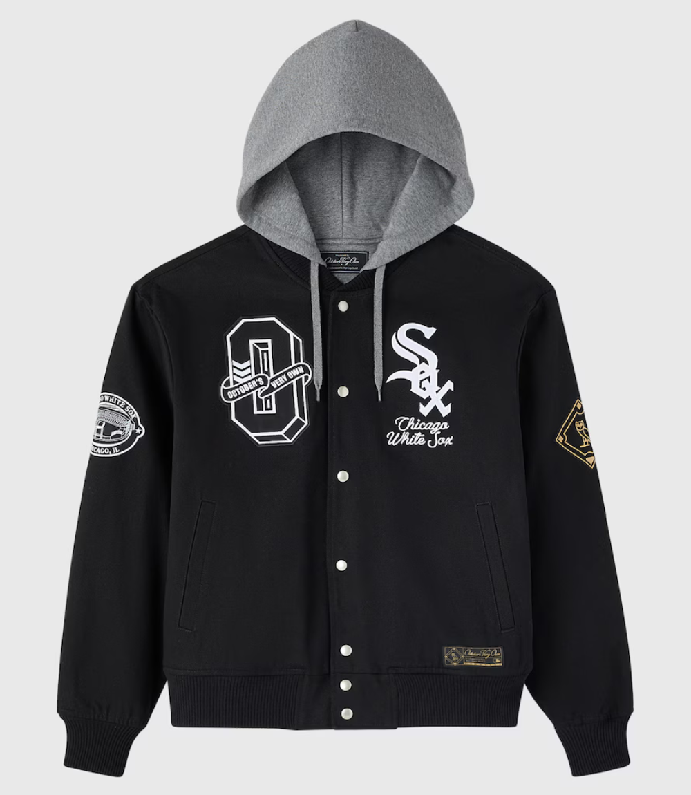 OVO x MLB Chicago White Sox 2026 Bomber Jacket 1 OVO x MLB Chicago White Sox 2026 Bomber Jacket 1