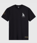 OVO x MLB Los Angeles Dodgers Black T-Shirt 1