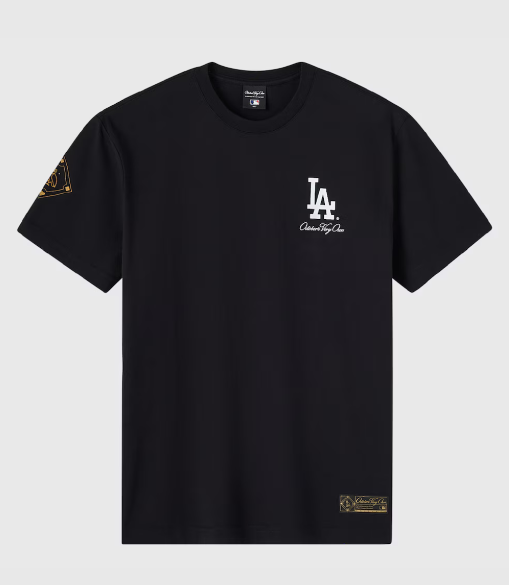 OVO x MLB Los Angeles Dodgers Black T-Shirt 1 OVO x MLB Los Angeles Dodgers Black T-Shirt 1