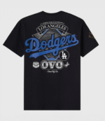 OVO x MLB Los Angeles Dodgers Black T-Shirt 2