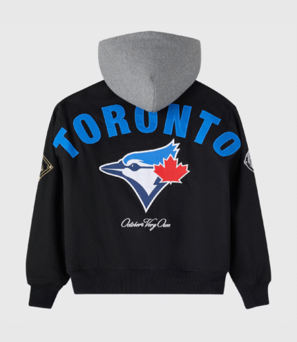 _ OVO x MLB Toronto Blue Jays Bomber Jacket 3