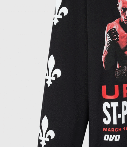 OVO x UFC GSP vs. Diaz Graphic Long Sleeve T-Shirt 4