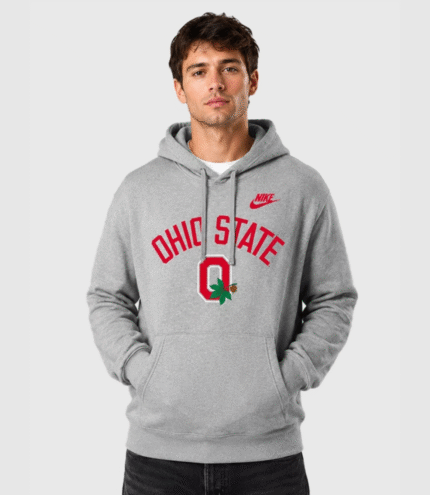 Ohio State Nike Legacy Arch Club Gray Hoodie 1