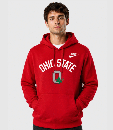 Ohio State Nike Legacy Arch Club Red Hoodie 1