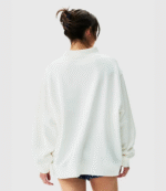 Parke Polka Dot Letter Varsity Mockneck Sweatshirt 1