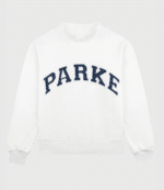 Parke Polka Dot Letter Varsity Mockneck Sweatshirt 10