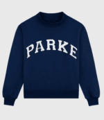 Parke Polka Dot Letter Varsity Mockneck Sweatshirt 11