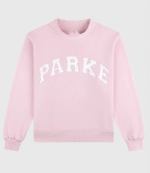 Parke Polka Dot Letter Varsity Mockneck Sweatshirt 12