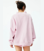 Parke Polka Dot Letter Varsity Mockneck Sweatshirt 3