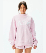 Parke Polka Dot Letter Varsity Mockneck Sweatshirt 7