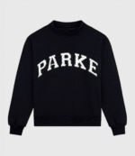 Parke Polka Dot Letter Varsity Mockneck Sweatshirt 9