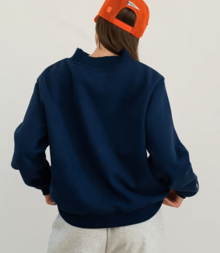 Parke x ’47 Auburn Graphic Mockneck Navy Sweatshirt 2