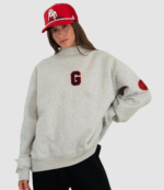 Parke x ’47 Georgia Graphic Mockneck Grey Sweatshirt 1