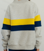 Parke x ’47 Michigan Graphic Mockneck Grey Sweatshirt 2