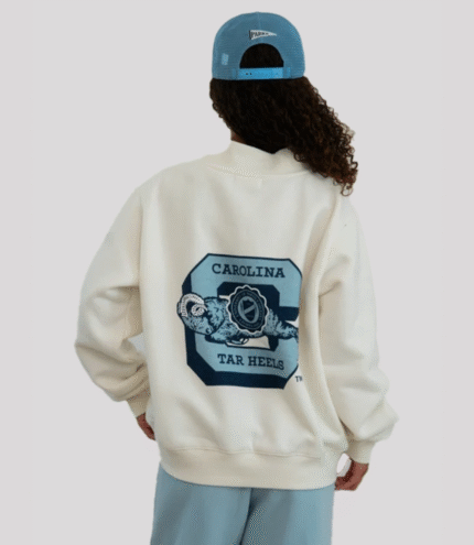 Parke x ’47 North Carolina Graphic Mockneck Grey Sweatshirt 2