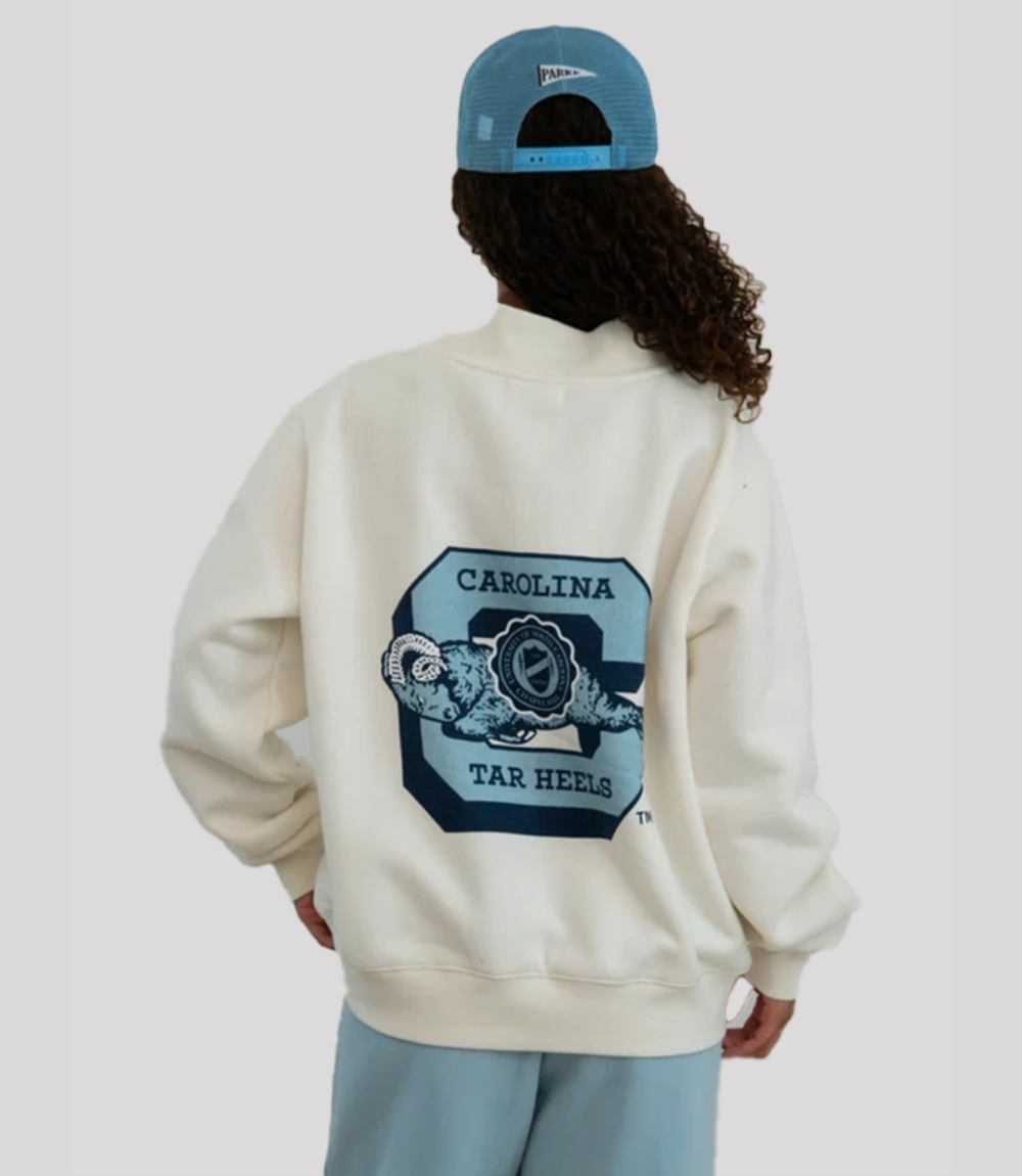 Parke x ’47 North Carolina Graphic Mockneck Grey Sweatshirt 2 Parke x ’47 North Carolina Graphic Mockneck Grey Sweatshirt 2