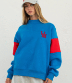 Parke x ’47 Ole Miss Graphic Mockneck Blue Sweatshirt 1