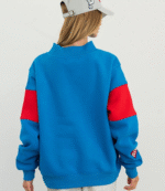 Parke x ’47 Ole Miss Graphic Mockneck Blue Sweatshirt 2