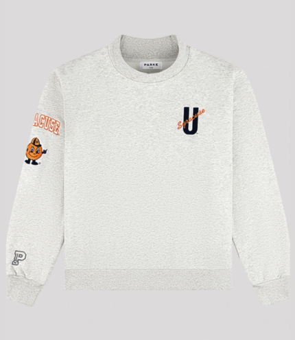 Parke x ’47 Syracuse Graphic Mockneck Grey Sweatshirt 3