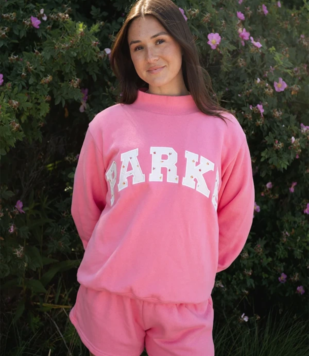 Parke x Emma & Maggie Varsity Mockneck Sweatshirt 2 Parke x Emma & Maggie Varsity Mockneck Sweatshirt 2