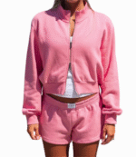 Parke x Maggie & Emma Zip Up Mockneck Jacket 4
