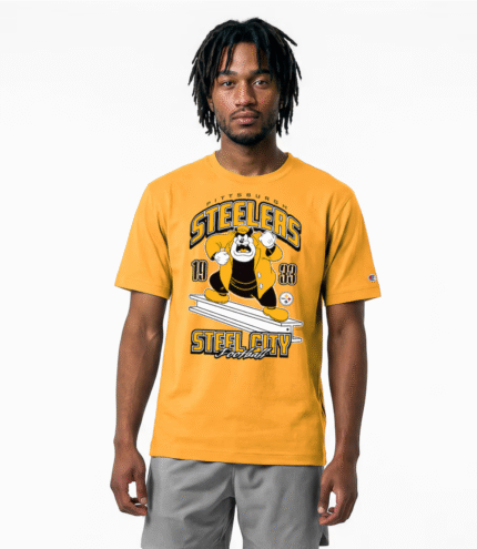 Pittsburgh Steelers Disney x Champion Pete All-Star T-Shirt 1 (1)