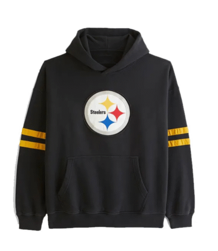 Pittsburgh Steelers Graphic Popover Black Hoodie 1