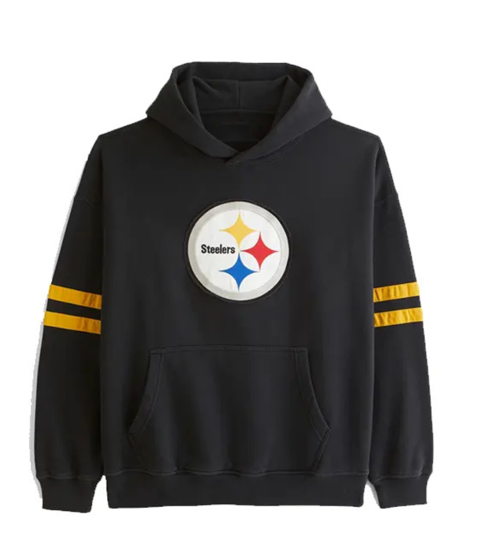Pittsburgh Steelers Graphic Popover Black Hoodie 1 Pittsburgh Steelers Graphic Popover Black Hoodie 1