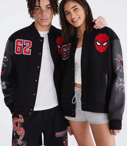 _Spider-Man Marvel Aero Varsity Bomber Jacket