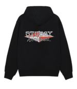 Stussy Worldwide Diamond Black Hoodie 1