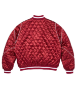 Supreme Quilted Satin Varsity Jacket 4