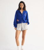 Abercrombie New York Giants Sunday Shrunken Cardigan Jacket 1