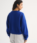 Abercrombie New York Giants Sunday Shrunken Cardigan Jacket 2