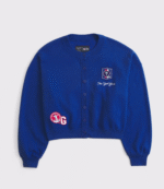 Abercrombie New York Giants Sunday Shrunken Cardigan Jacket 4
