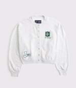 Abercrombie New York Jets Sunday Shrunken Cardigan Jacket 2