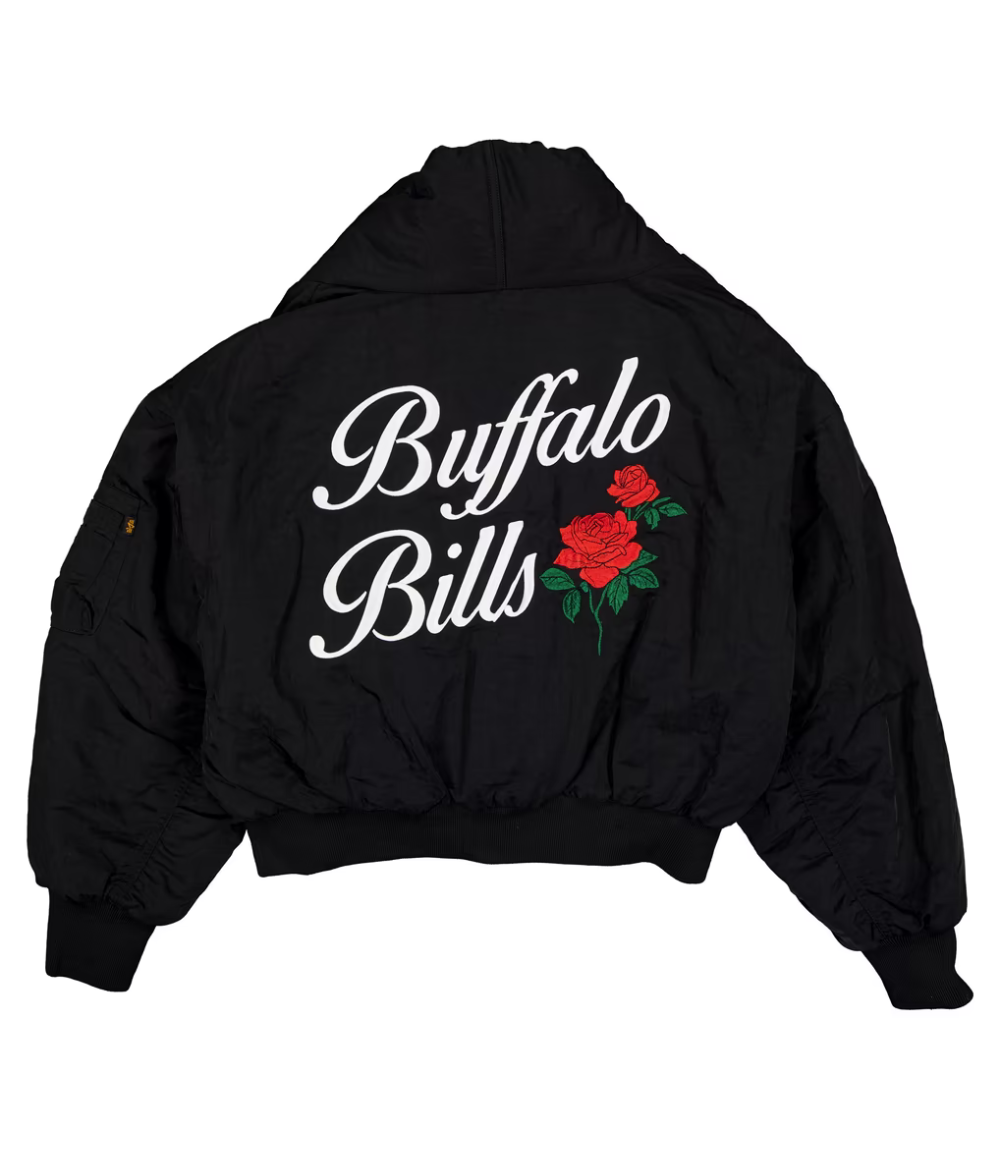 Buffalo Bills New Era x Alpha Industries Shawl Collar Bomber Jacket 3 Buffalo Bills New Era x Alpha Industries Shawl Collar Bomber Jacket 3
