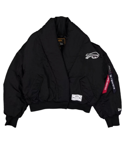Buffalo Bills New Era x Alpha Industries Shawl Collar Bomber Jacket 4