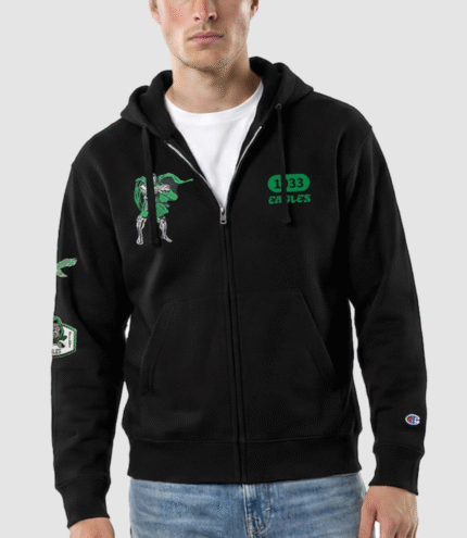 Disney x Champion 2026 Philadelphia Eagles Doctor Doom All-Star Zip Hoodie 2