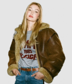 Gigi Hadid Tommy Hilfiger Aviator Jacket 5