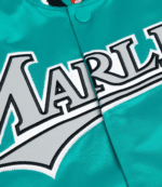 HOMAGE X Starter Marlins Heavyweight Satin Jacket 1