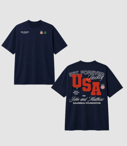 John & Matthew Gaudreau Foundation x USA Hockey T-Shirt 2
