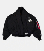 Los Angeles Dodgers New Era x Alpha Industries Shawl Collar Bomber Jacket 1